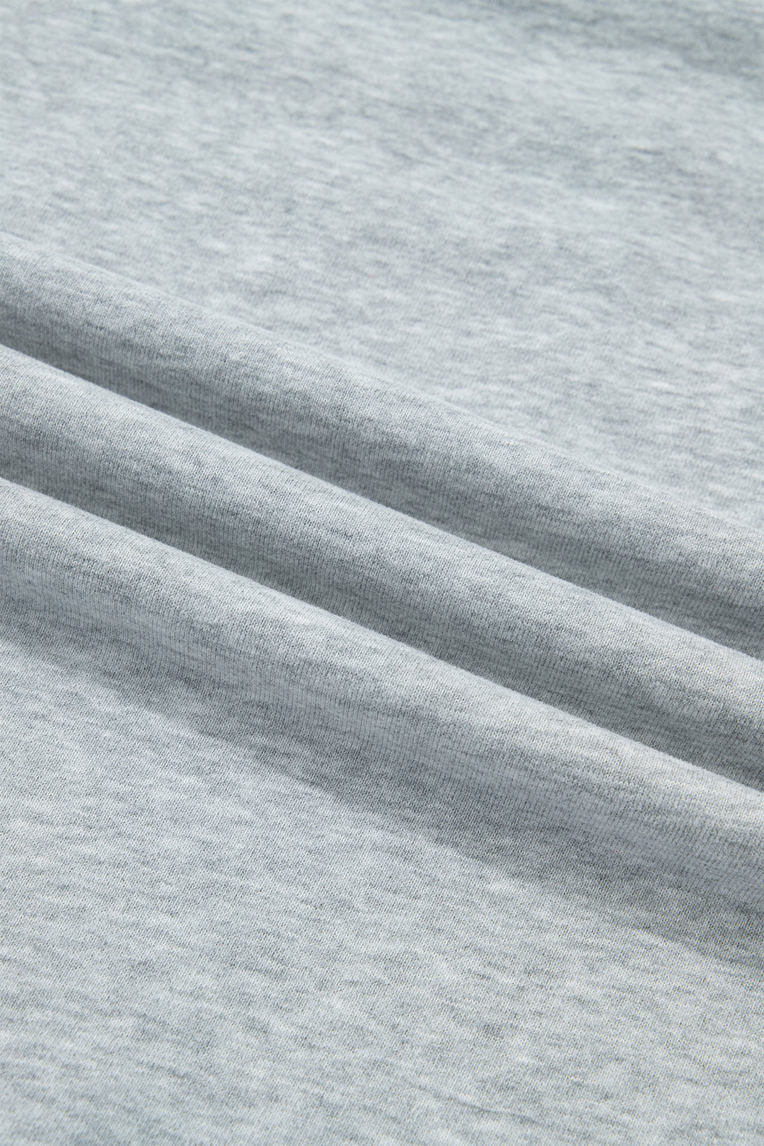 Light Grey  Mock Neck Letter Embroidered Loose Sweatshirt