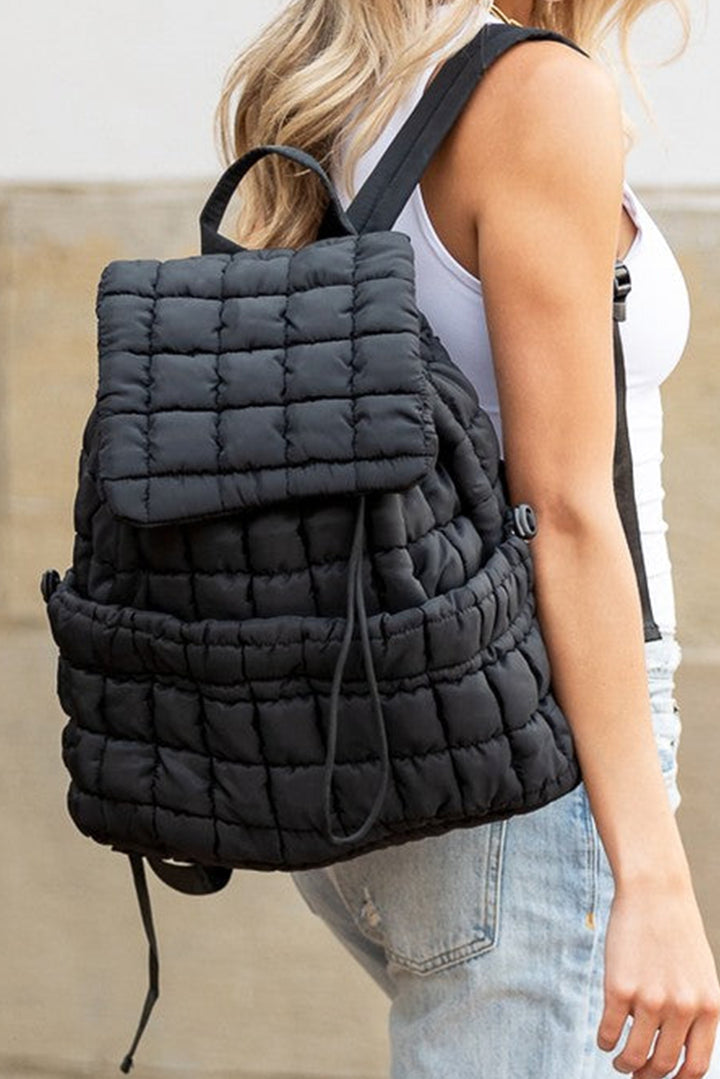 Sac à dos matelassé à rabat solide