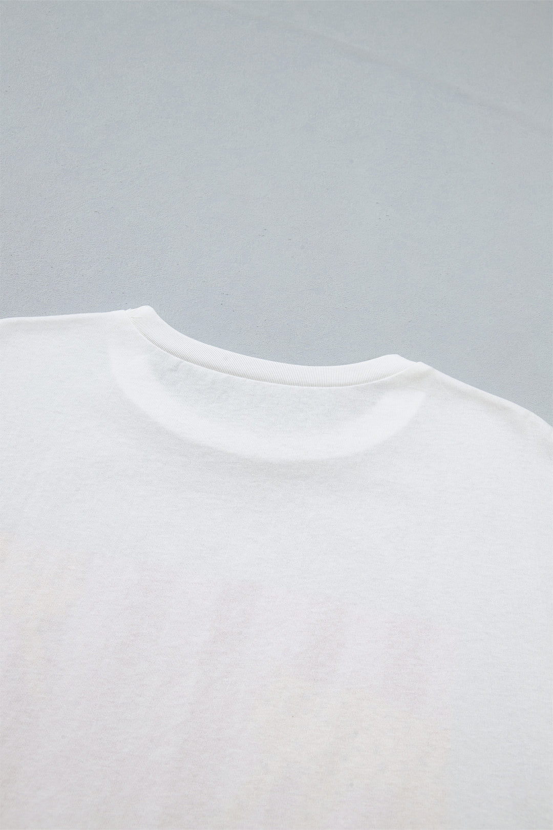 White Cheetah Striped Print Retro Fashion Graphic Tee
