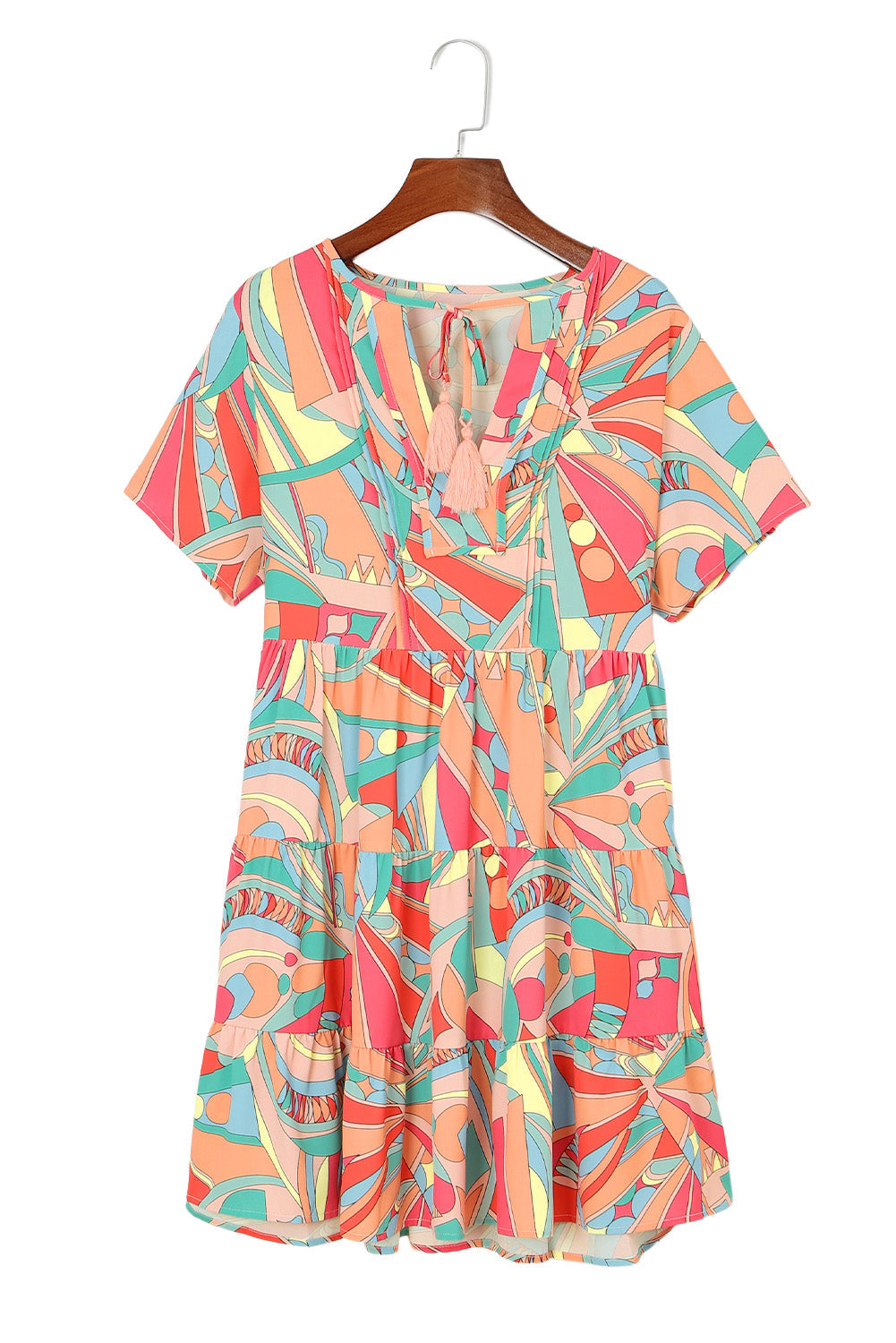 Tassel Tie Flared Dresses