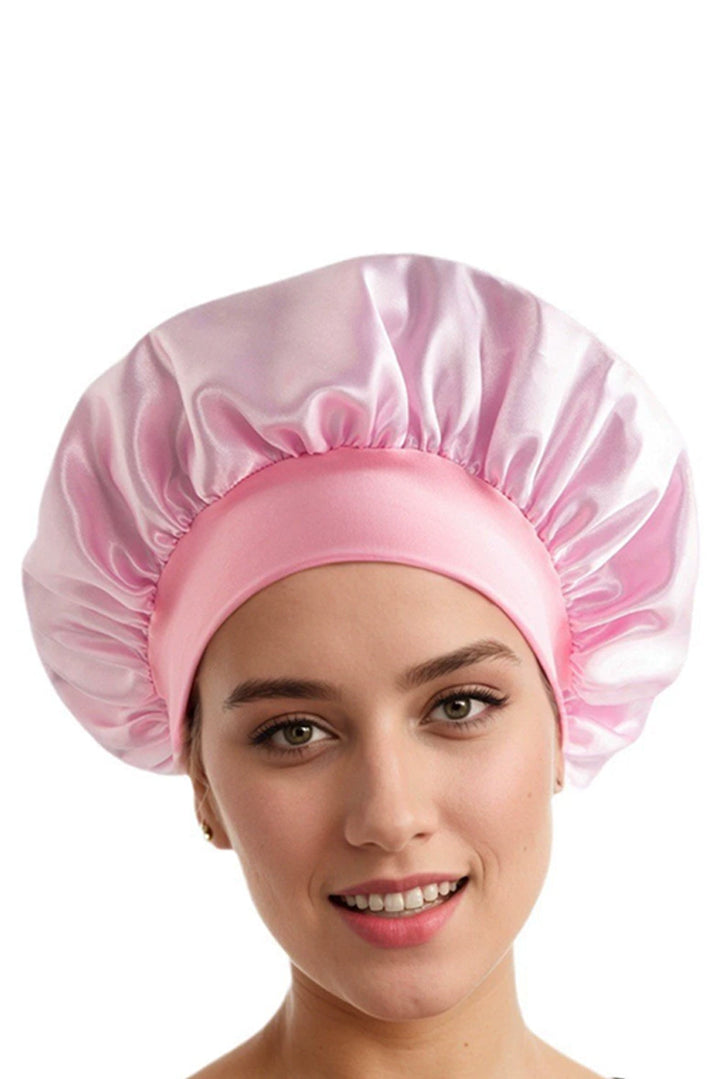 Wide Elastic Band Large Sleep Hair Bonnet