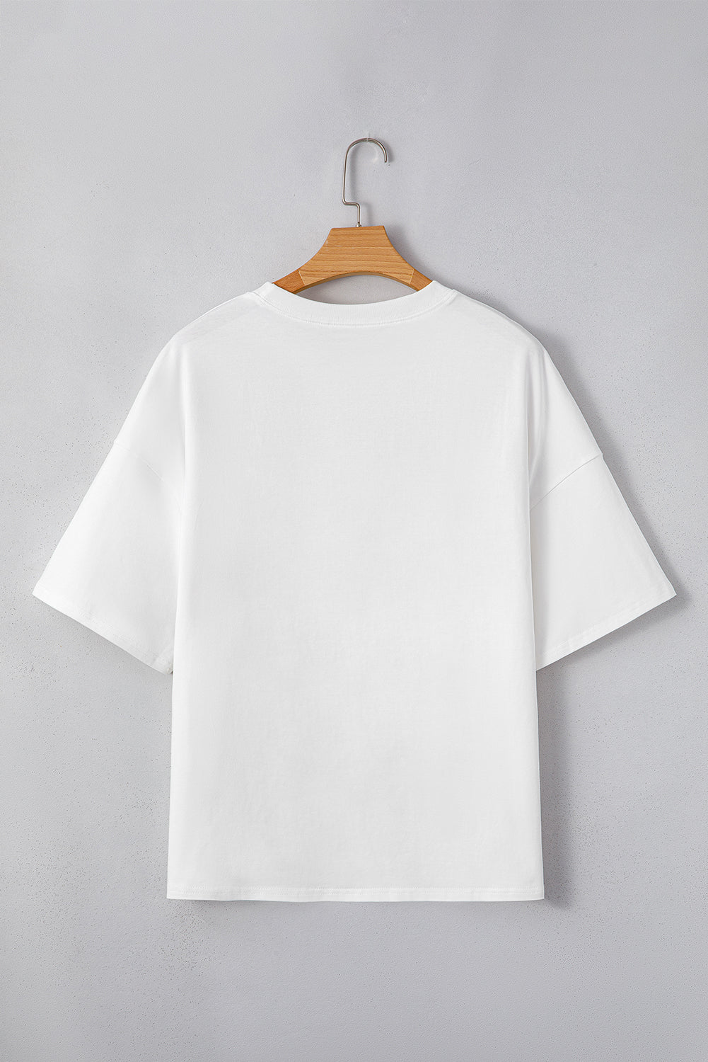 Star Layered Patched Graphic Drop Shoulder Half Sleeve Loose Tee