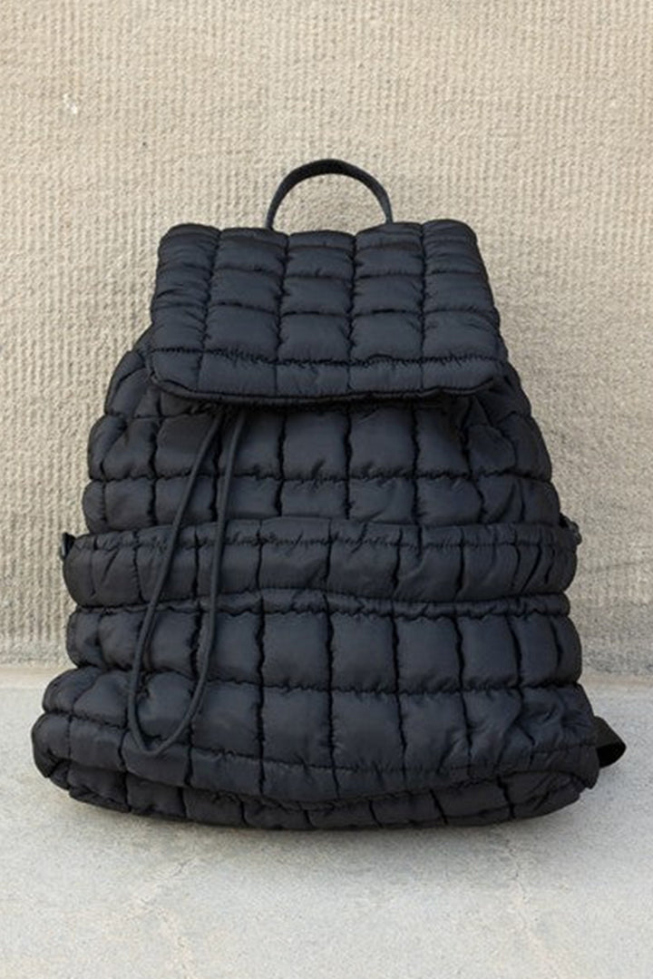 Sac à dos matelassé à rabat solide