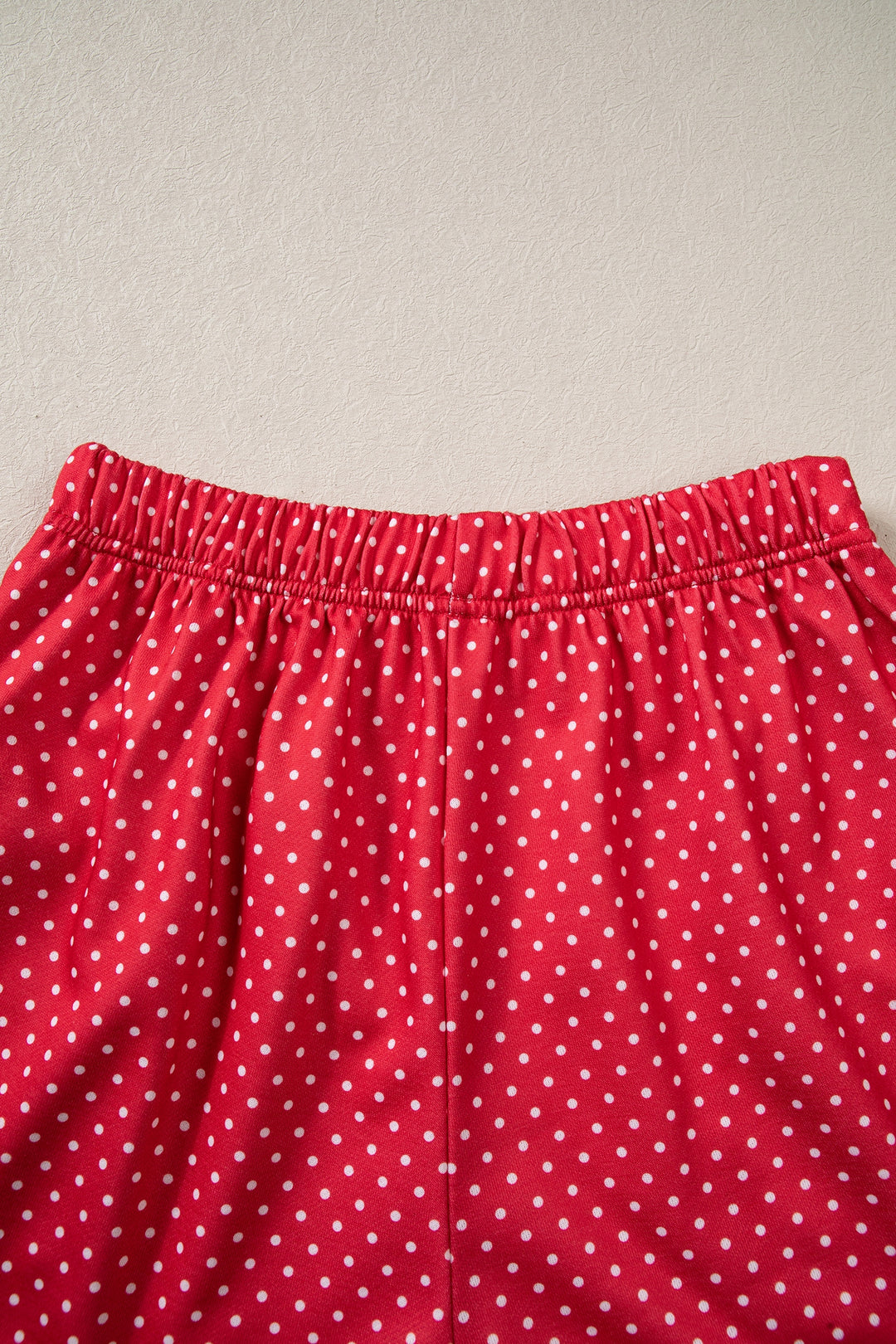 Red Polka Dot MERRY Holiday Long Sleeve Top and Shorts Set