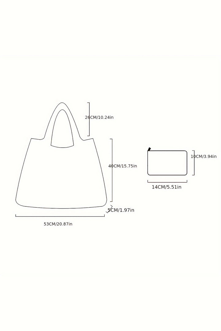 Goth Halloween Oxford Cloth Large Capacity Foldable Tote Bag