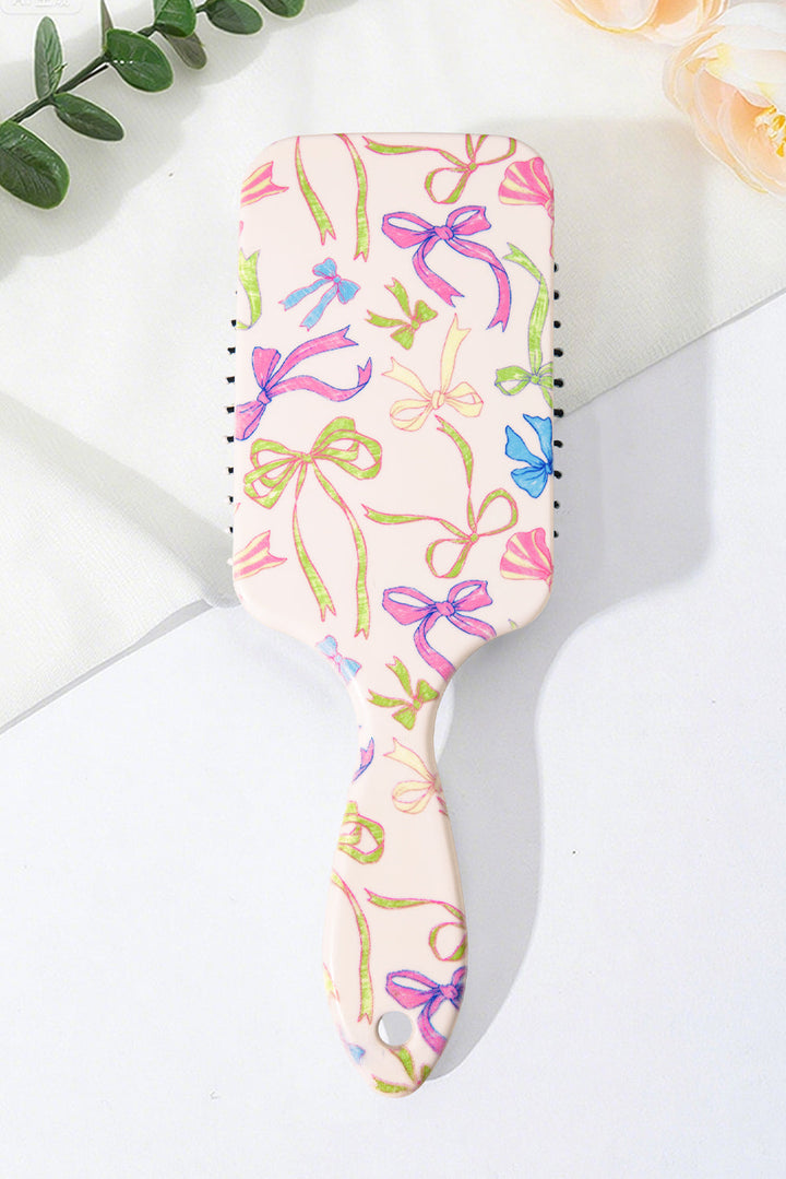 Multi Ribbon Bow Print Air Cushion Comb