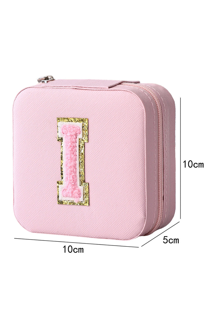 Portable Initial Jewelry Box