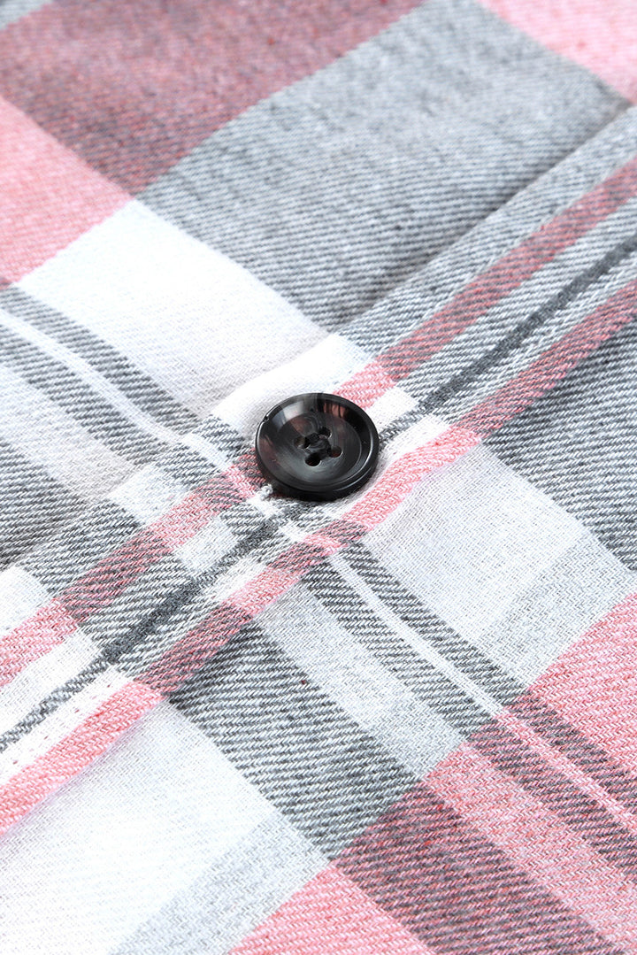 Plaid Button Up Patch Pocket Shirt