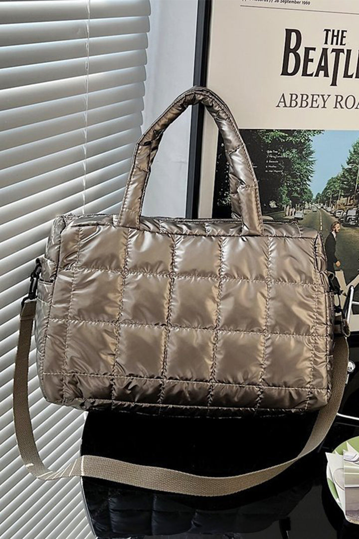 Large Capacity Quilted Puffer Tote Bag