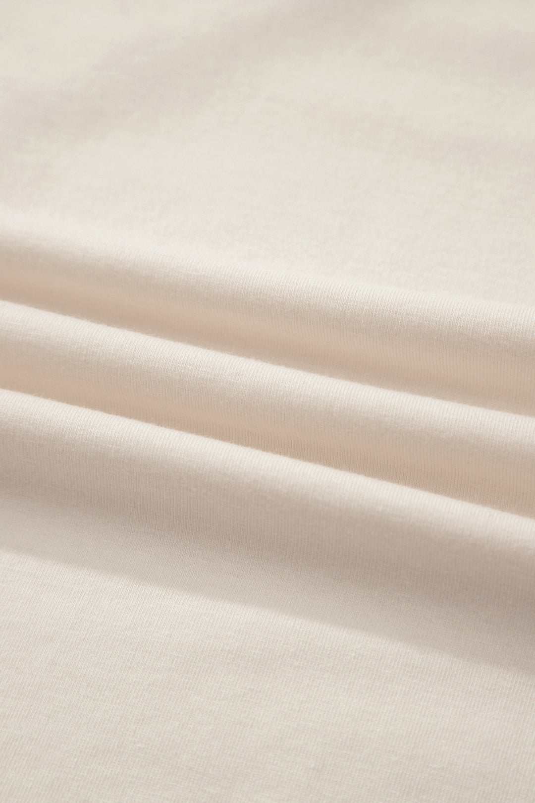 White Loose Knit Vintage Flag Bow Patched T Shirt