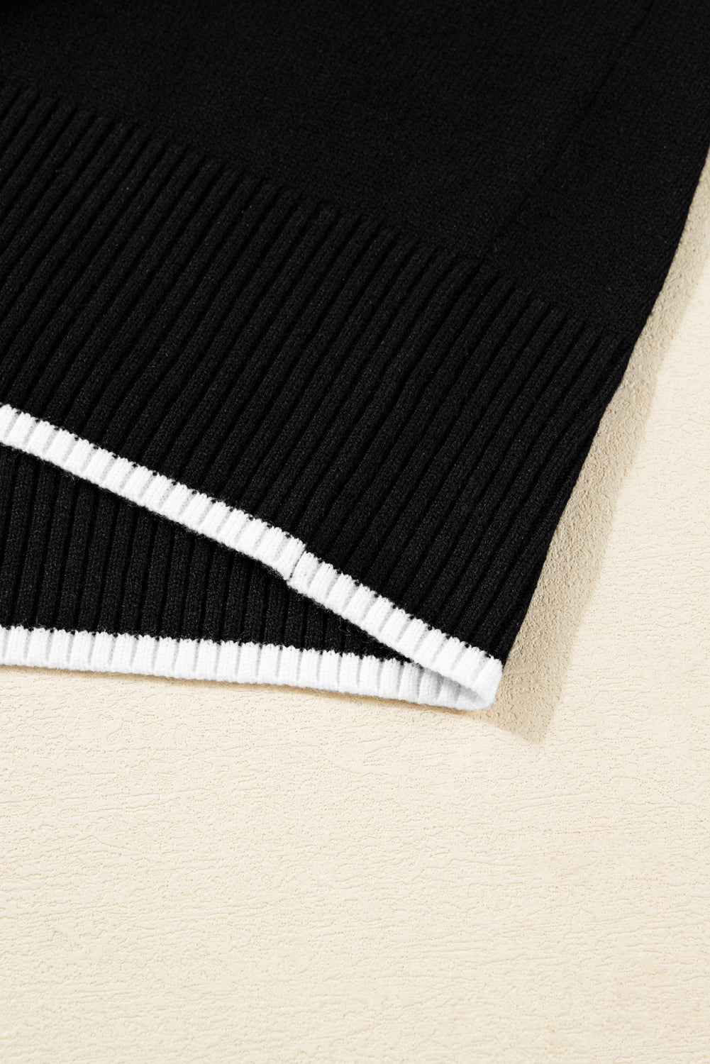 Contrast Trim Big Bow Accent Holiday Cropped Sweater