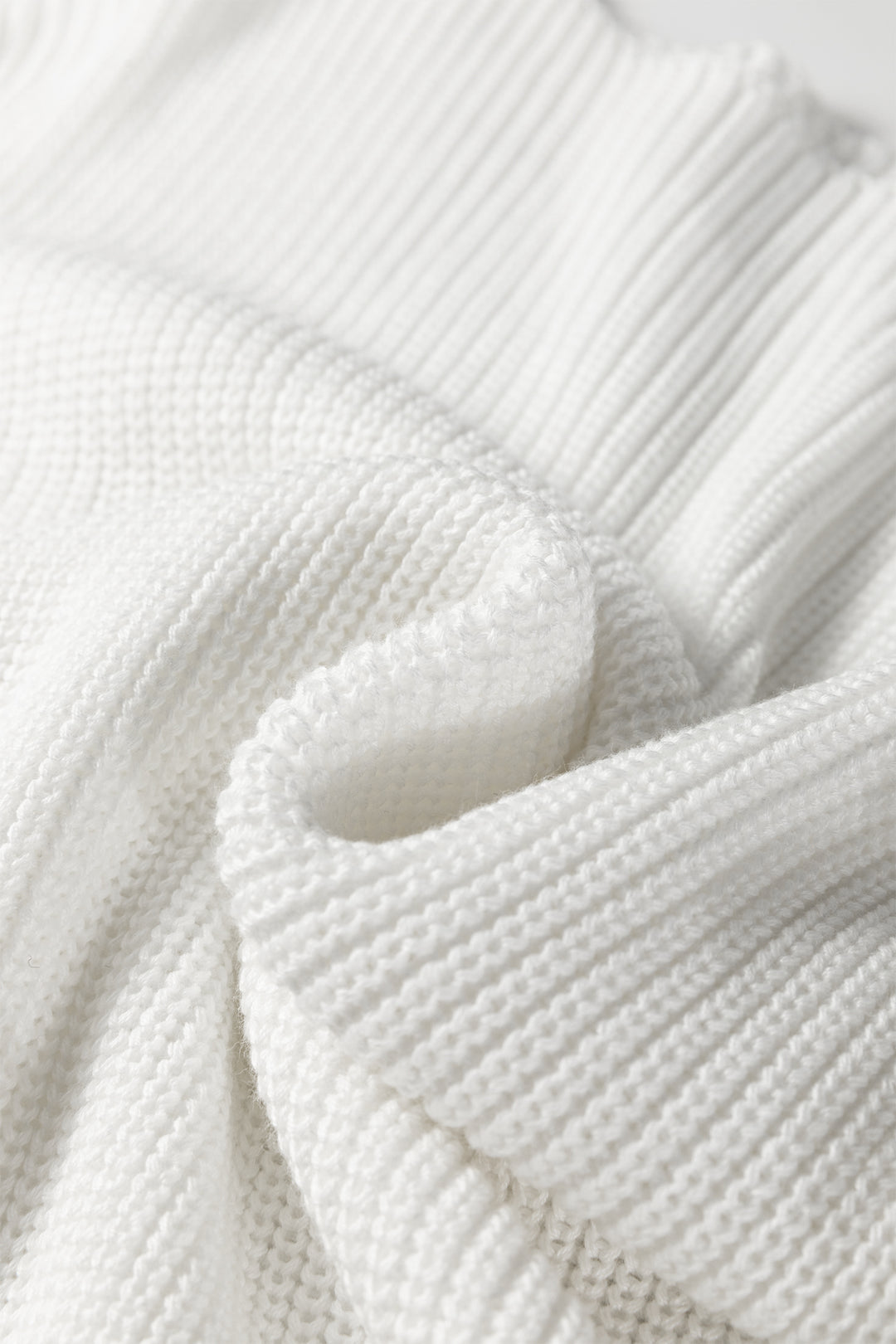 White Asymmetric Neck Drop Shoulder Baggy Slouchy Sweater