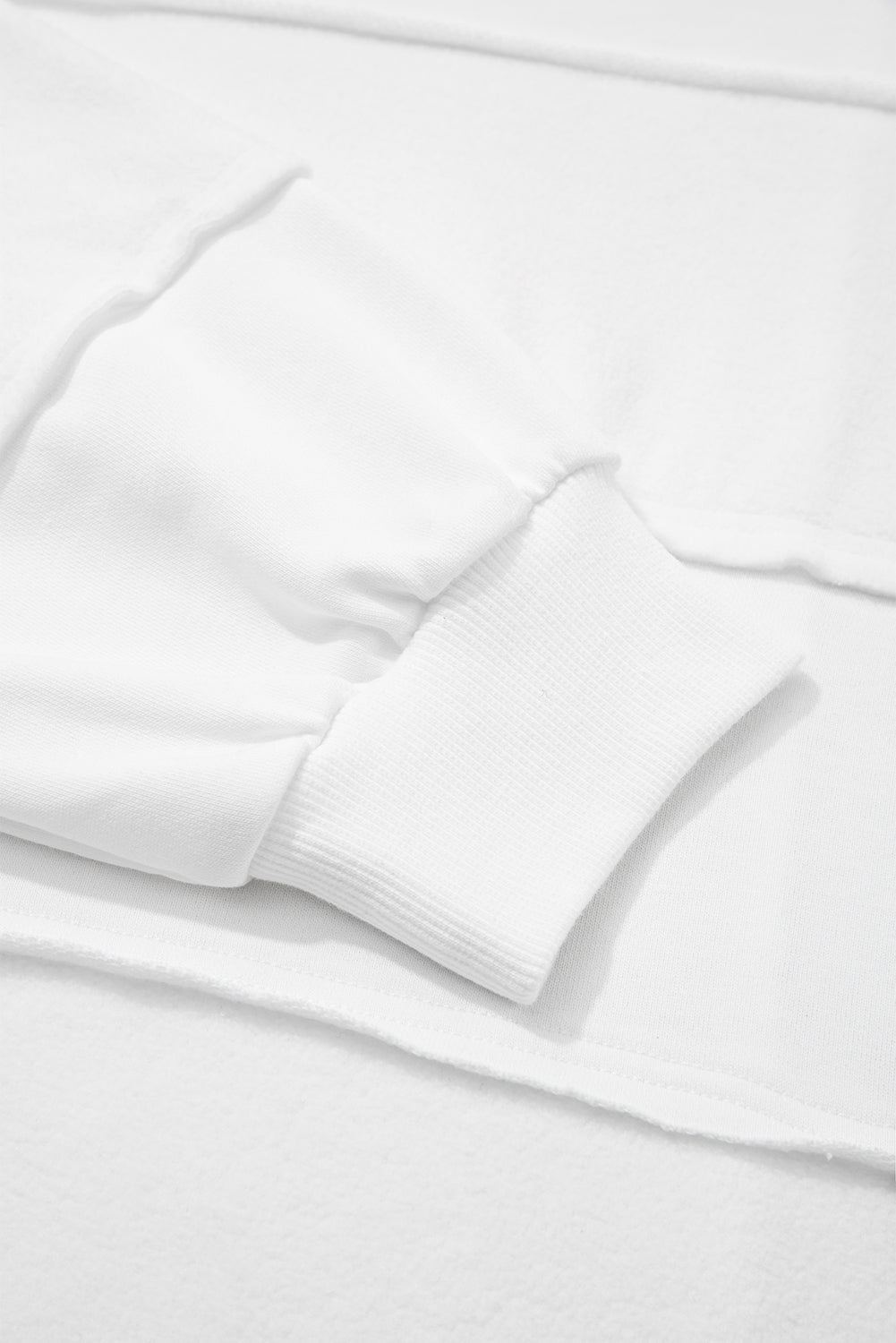 White Plus Size Pullover Top and Drawstring Pants Set