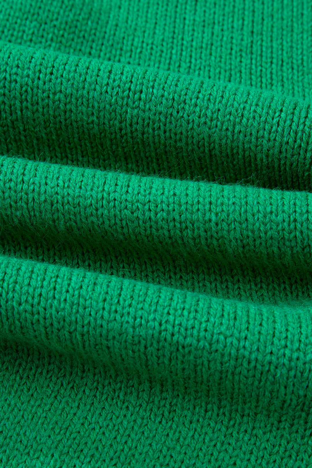 Bright Green Bow Backless Bubble Sleeve Sweater