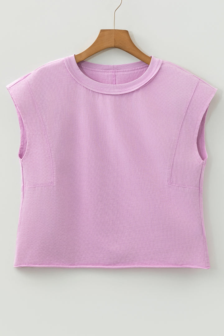Mineral Wash Boxy Fit Cotton Tank Top