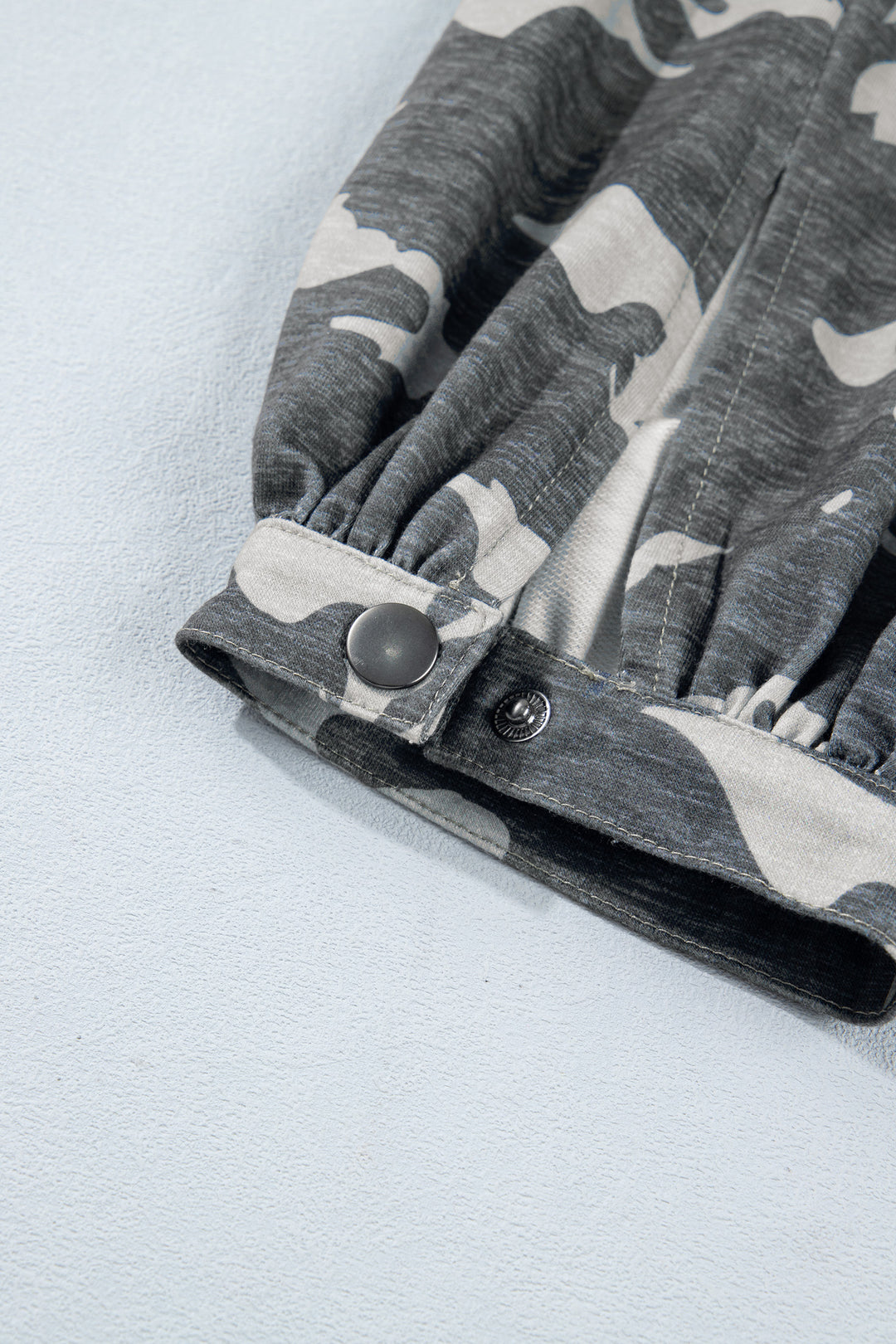 Multicolour Drawstring Contrast Waistband Camouflage Joggers Pants