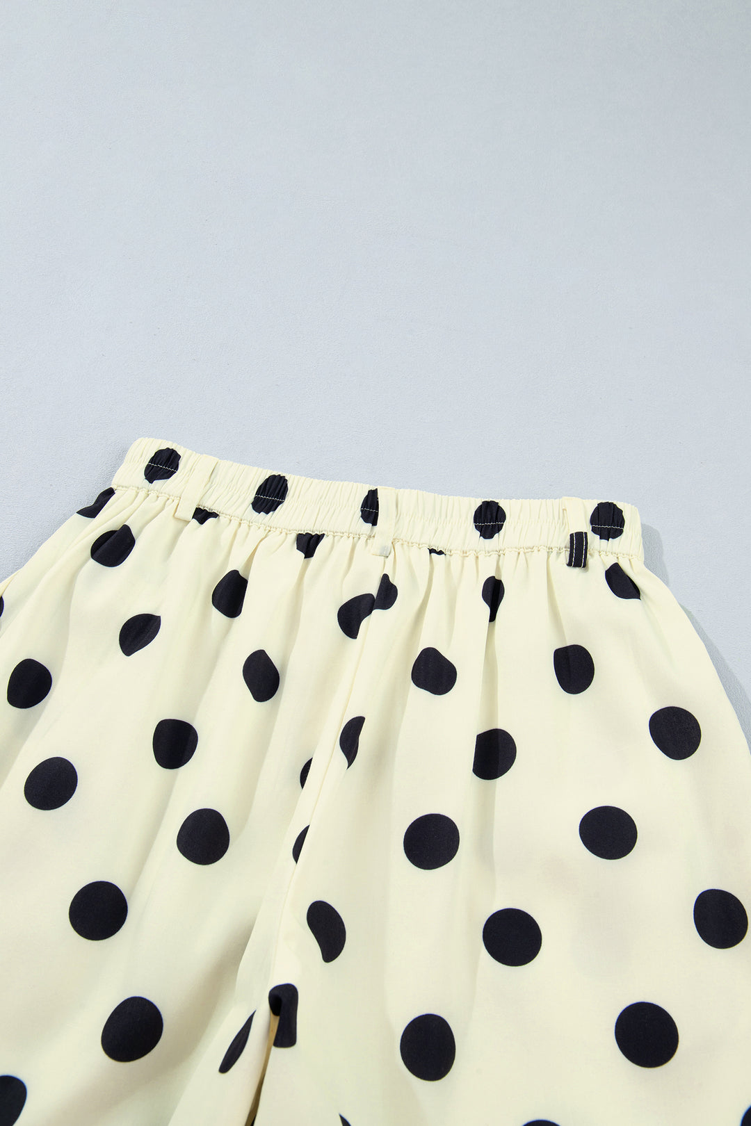 Black Polka Dot Ankle Length Harem Pants