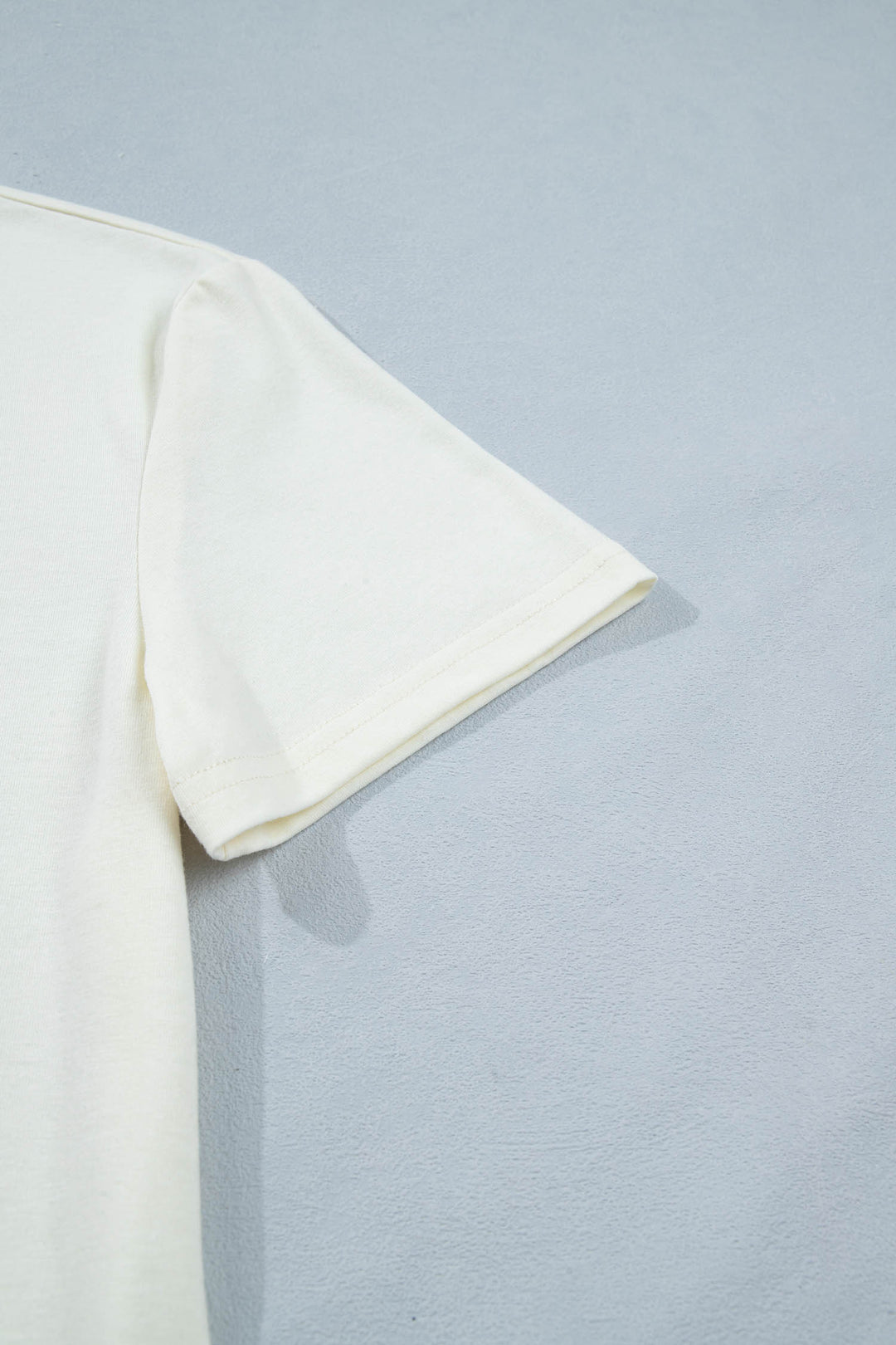 White Fish Print Short Sleeve Round Neck T Shirt