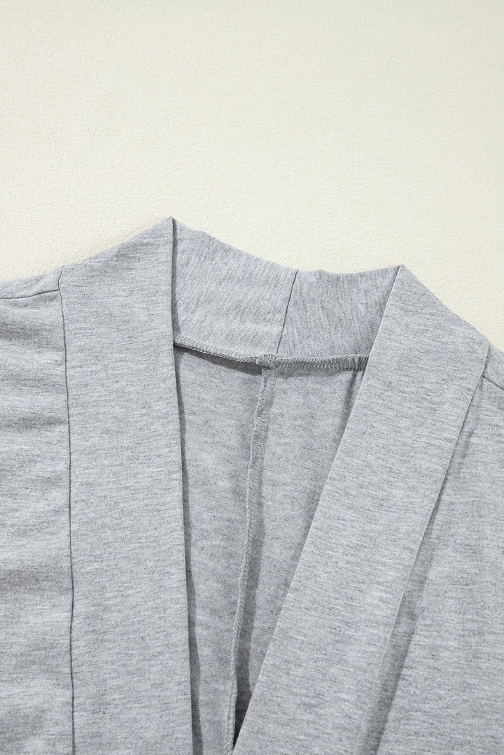 split long cardigan and skinny pants lounge set 2