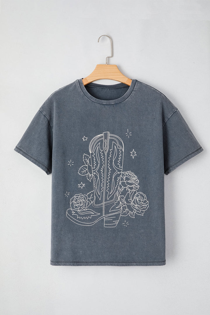 Western Cowboy Boots Graphic Tee