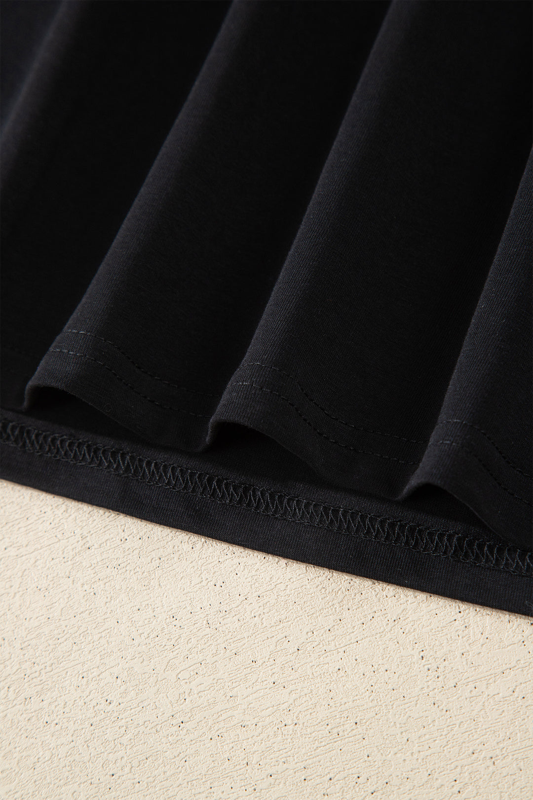 Black Varsity Striped Short Sleeve Crew Neck T Shirt