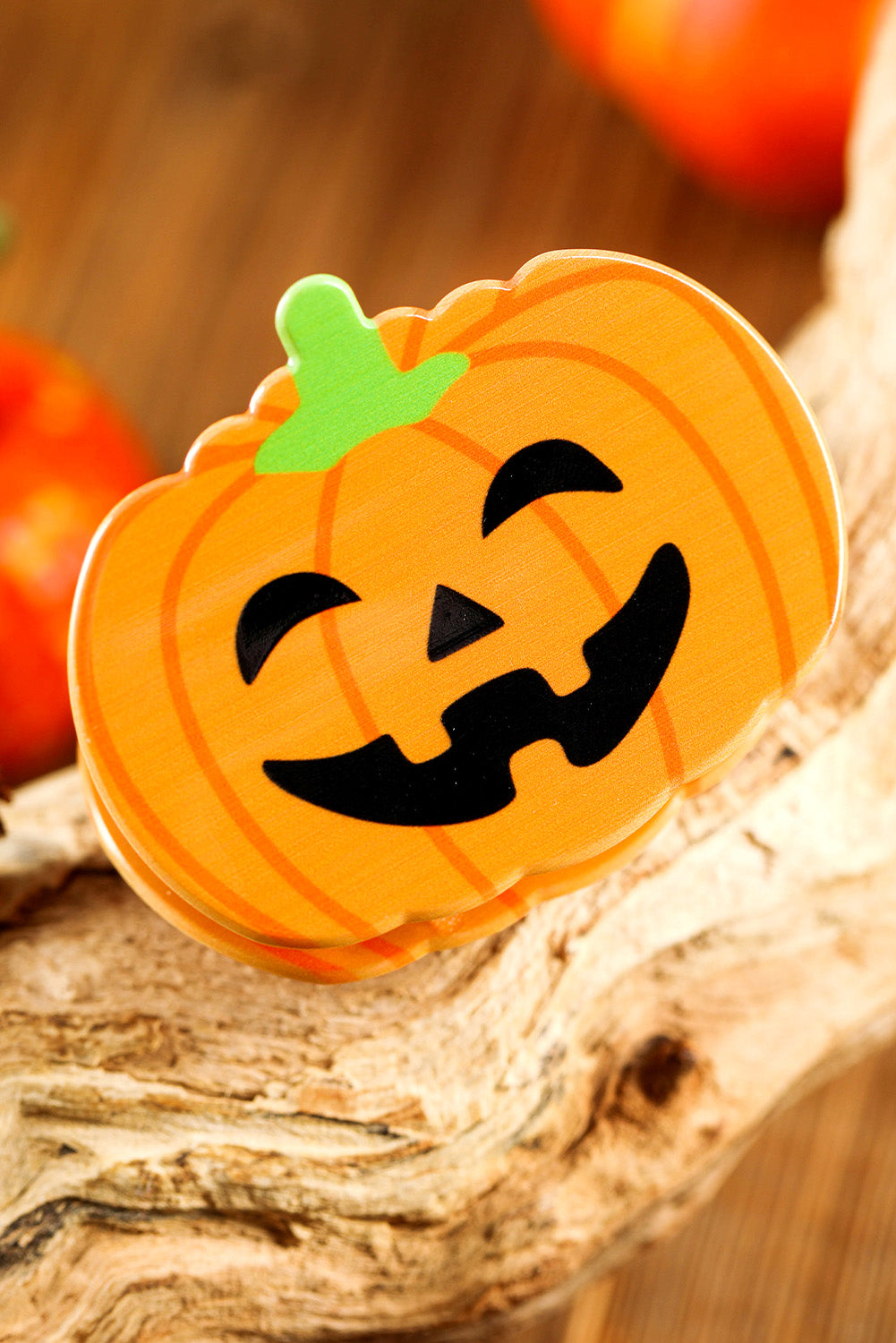 Pince à cheveux en forme de citrouille d'Halloween