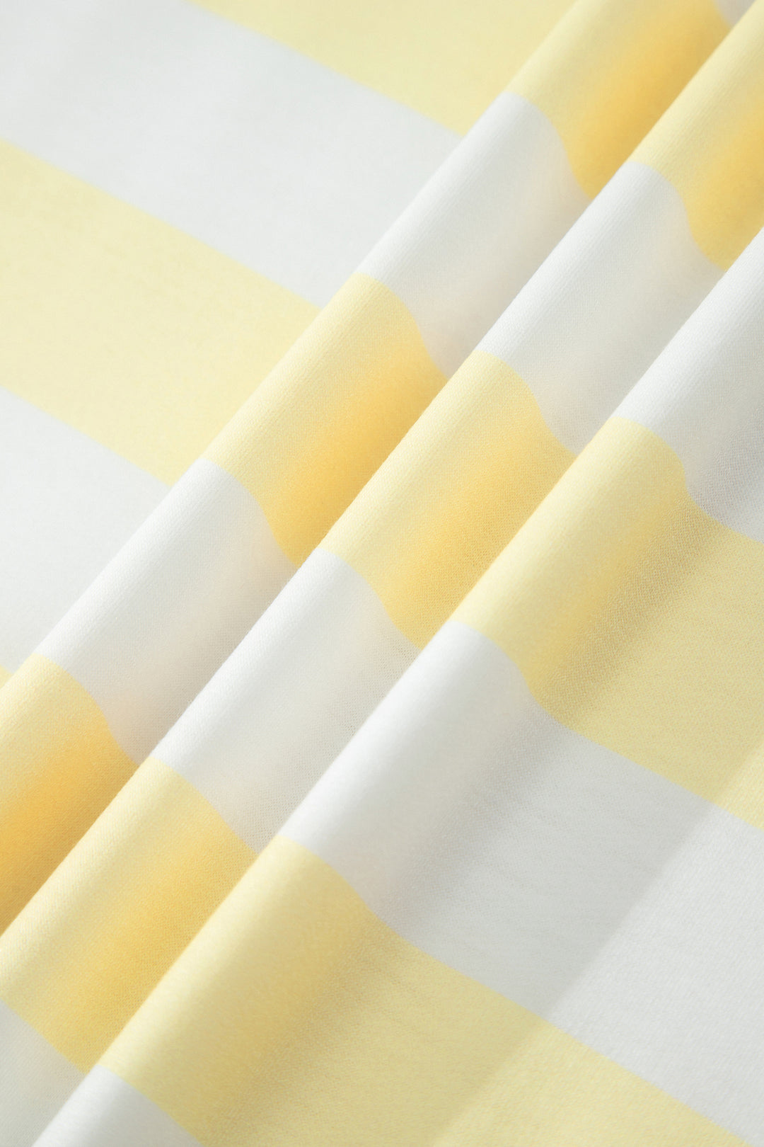 Yellow Stripe Exposed Seam Contrast Patchwork Oversized Top