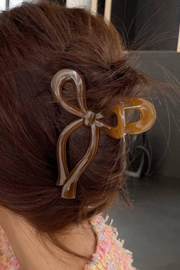 Long Tail Bow Knot Shape Claw Clip