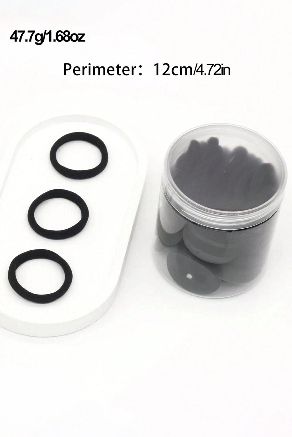 Lot de 50 élastiques à cheveux solides et simples