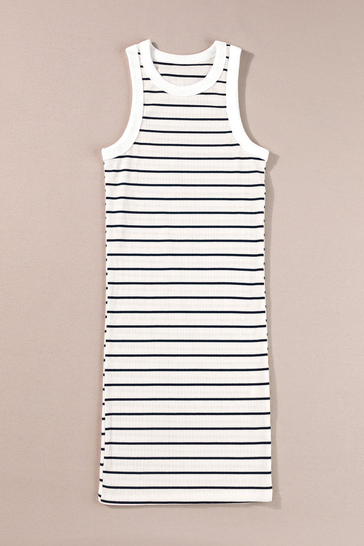 Ribbed Knit Tank Mini Dress