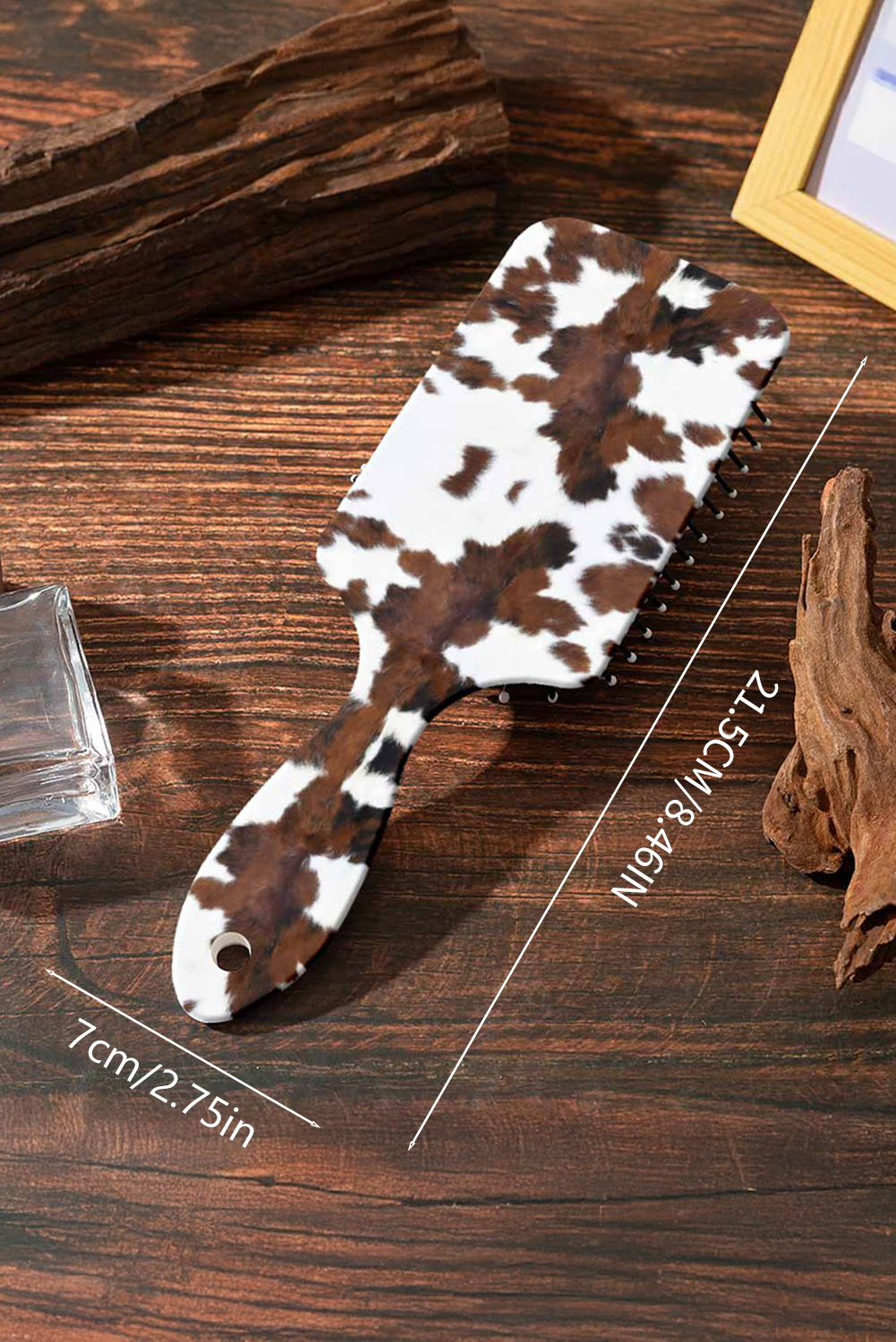 Cow Print Long Handle Air Cushion Comb