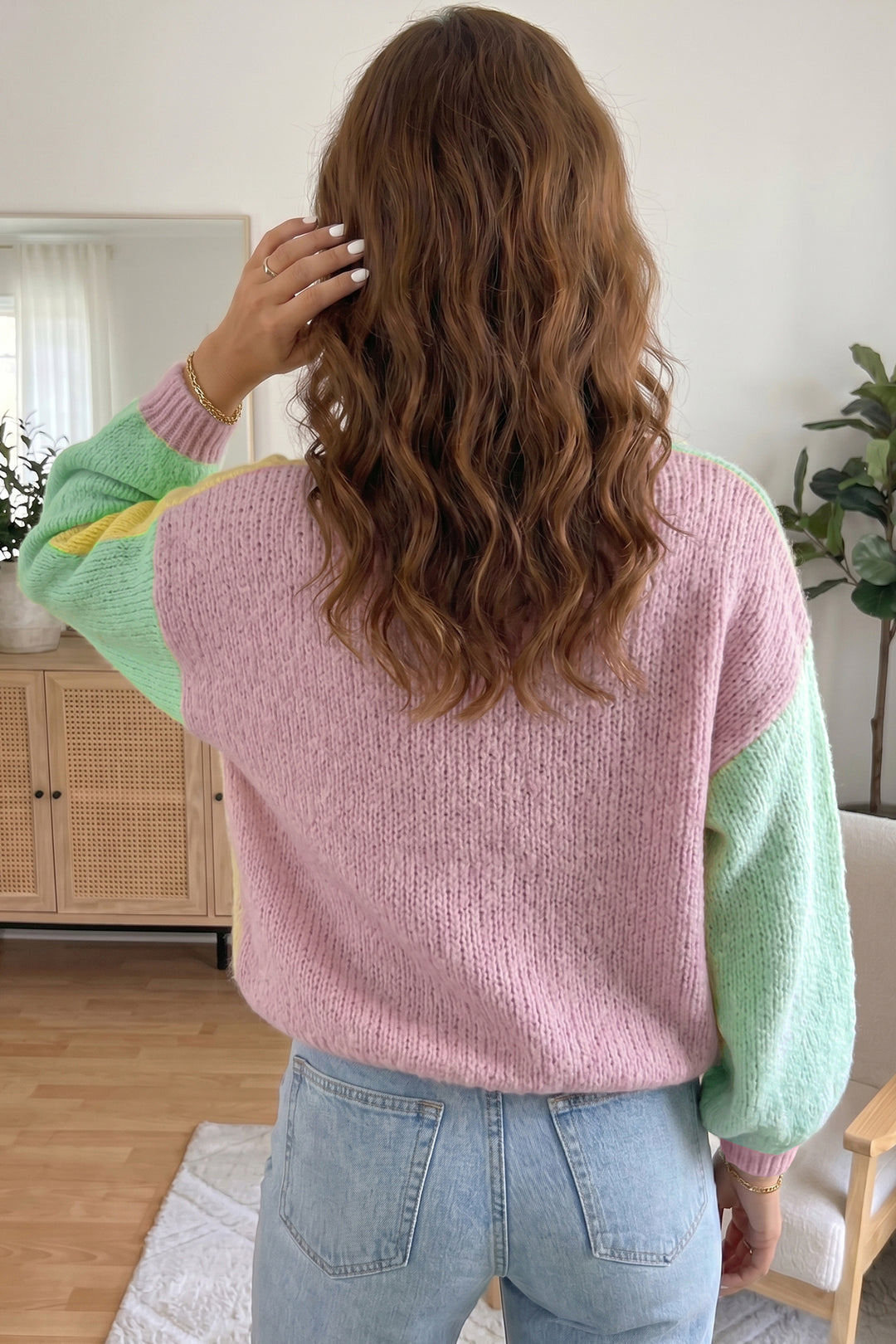 Yellow V Neck Regular Wash Knitwear Cardigan