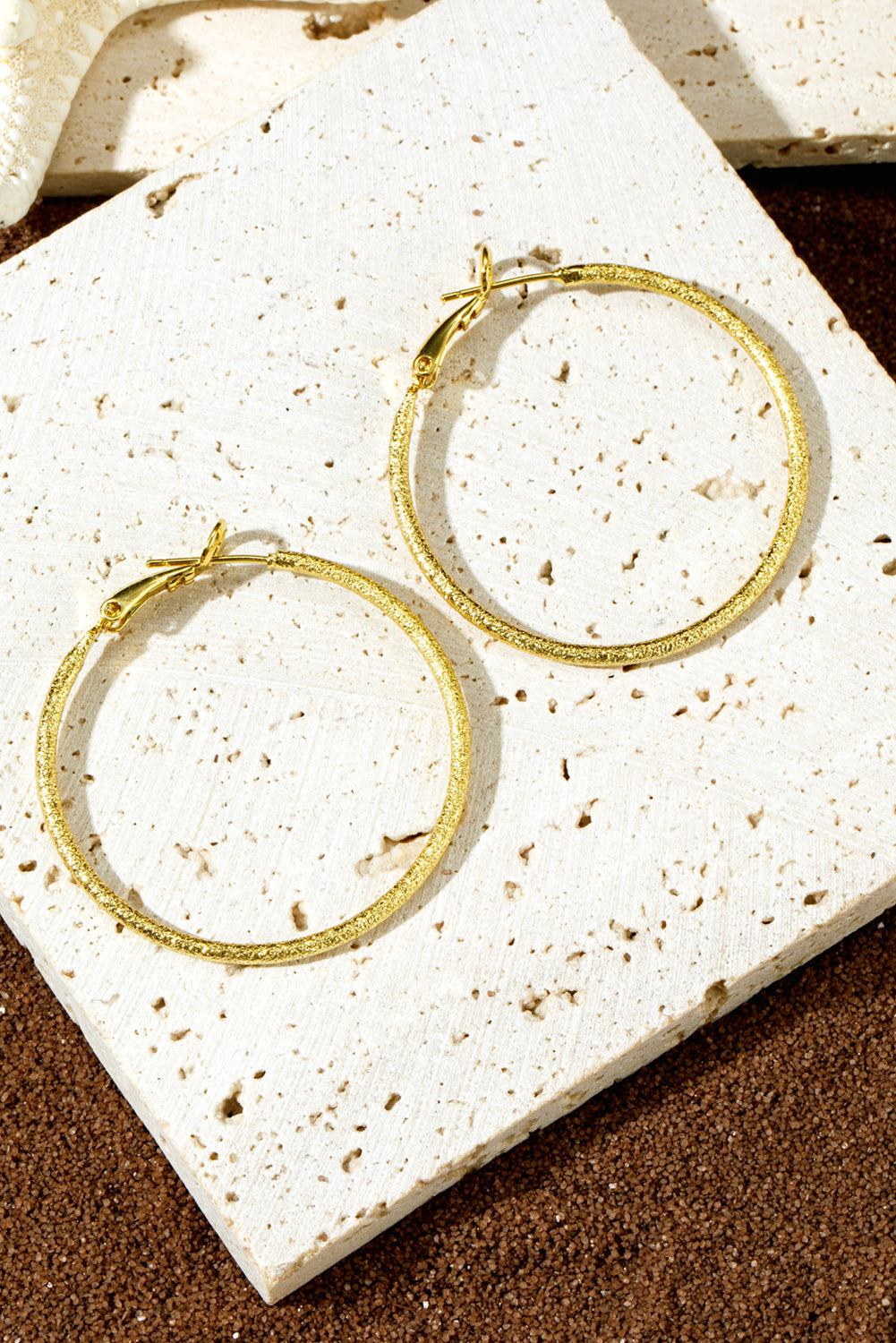 Plated Retro Hoop Earrings
