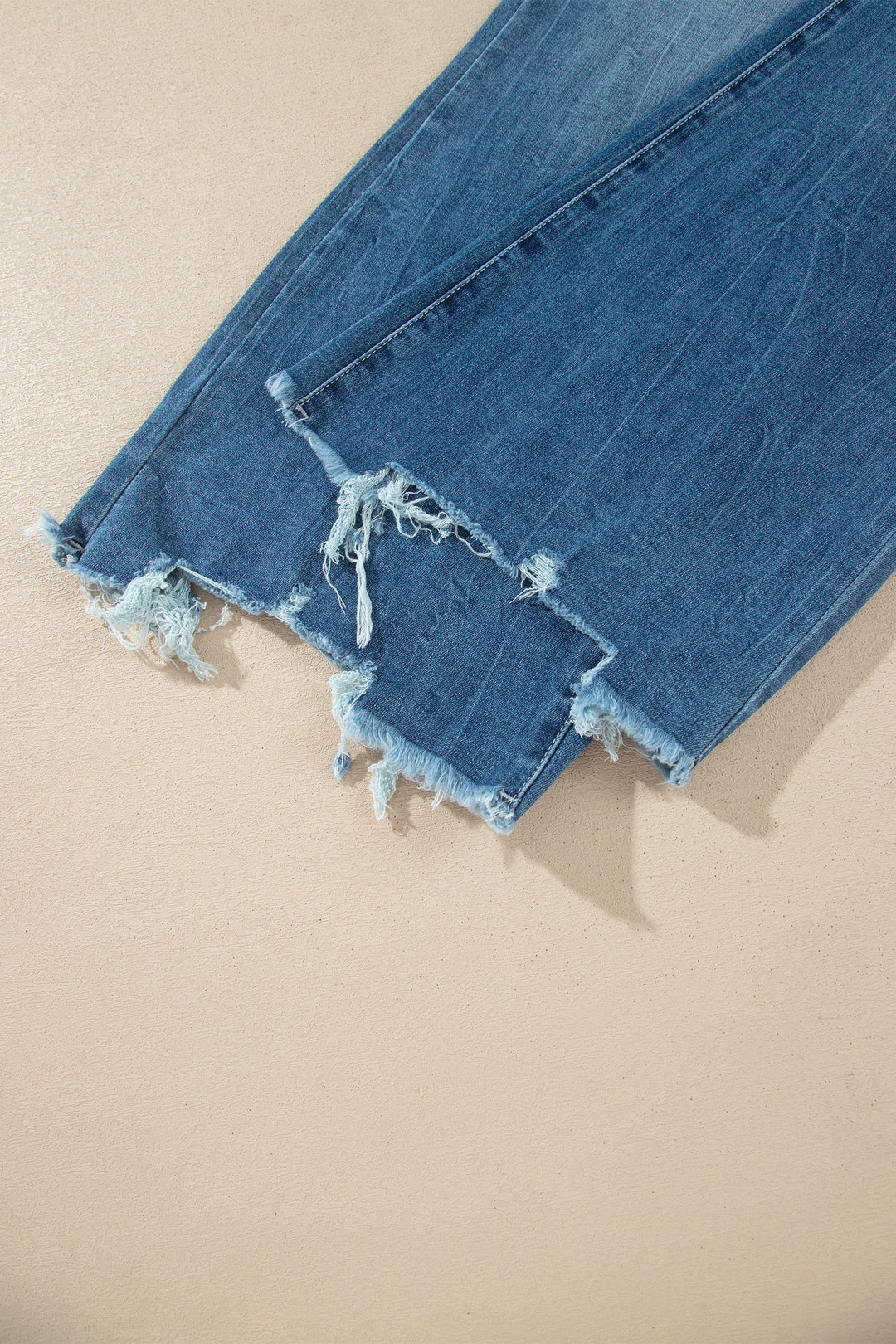 Women Ashleigh Blue High Waist Frayed Hem Flare Jeans