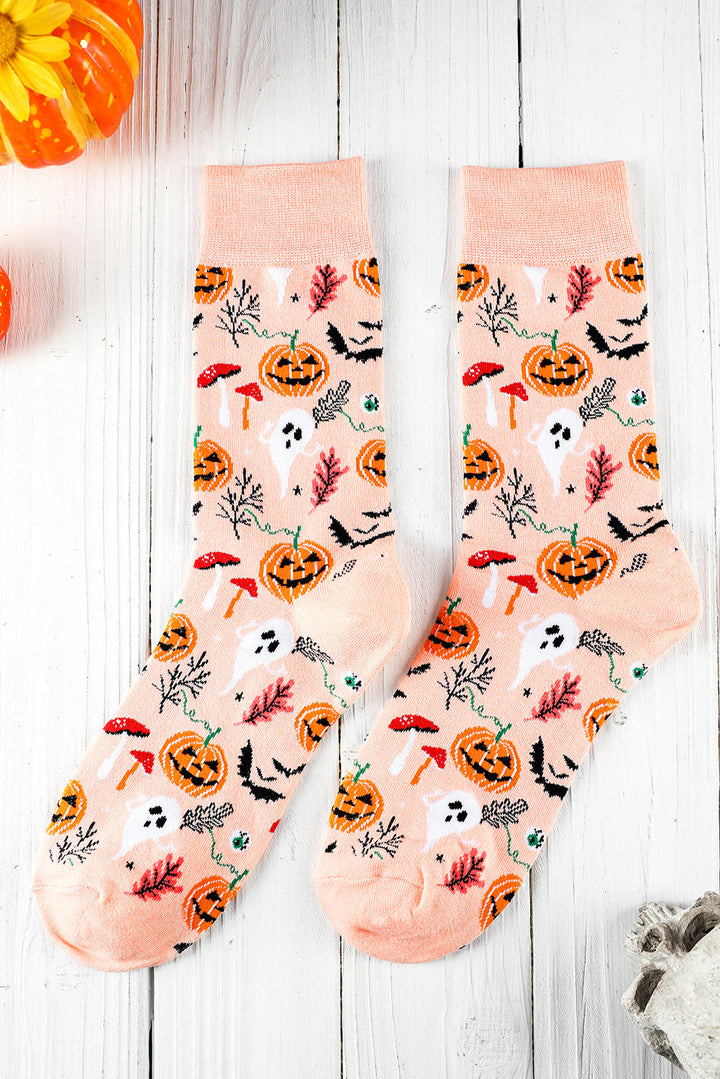 Gruselige Jahreszeit Halloween Element Print Socken