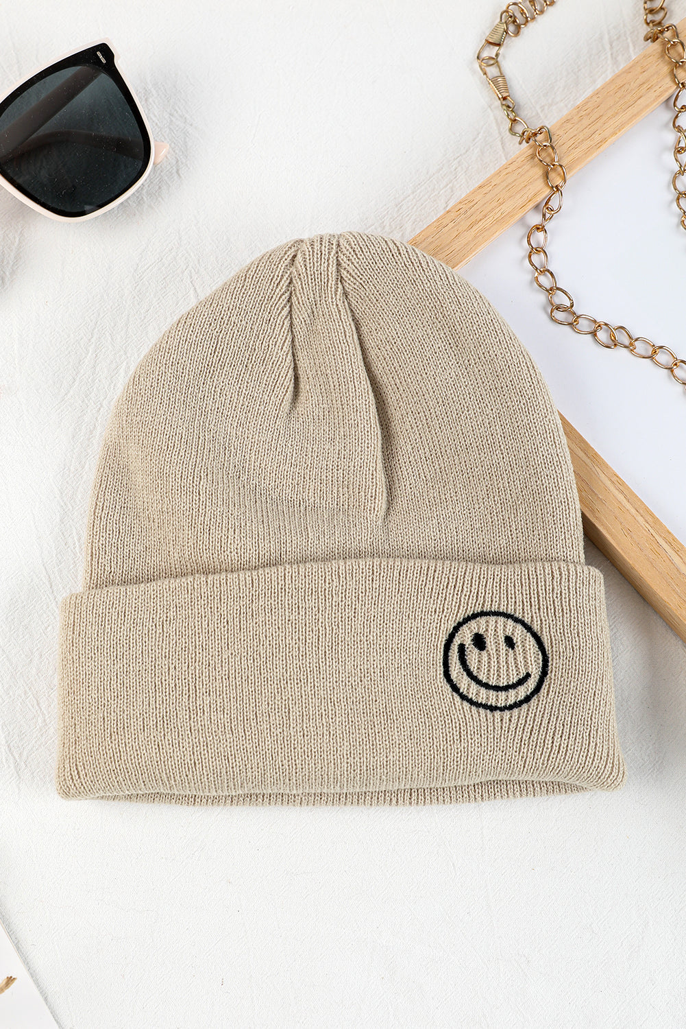 Smiley Face Eaveless Beanie Mützen