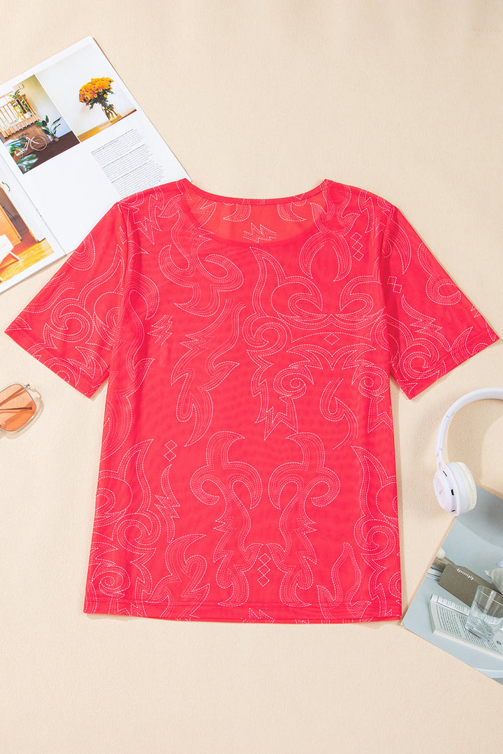 western girls mesh t shirt