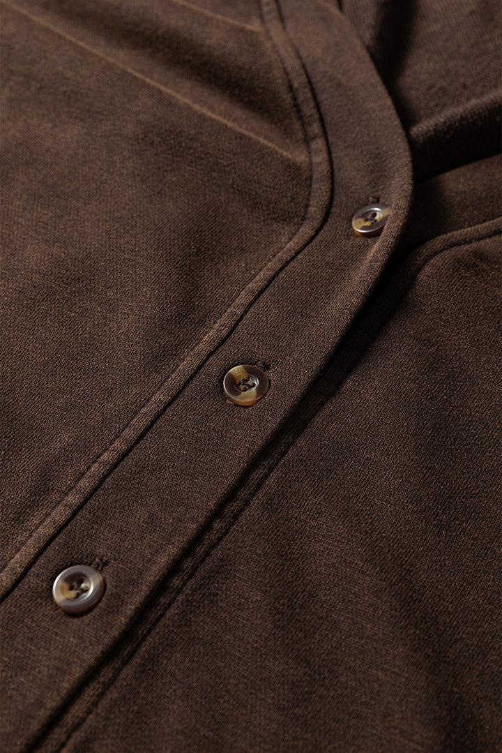Button Front V Neck Casual Cardigan
