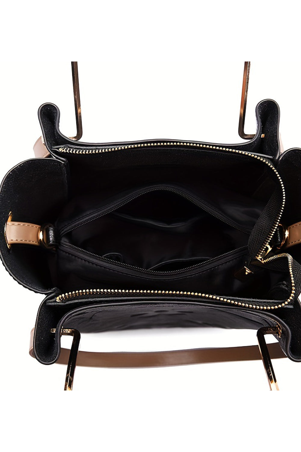 Sac à bandoulière multifonction en cuir gaufré avec poignée