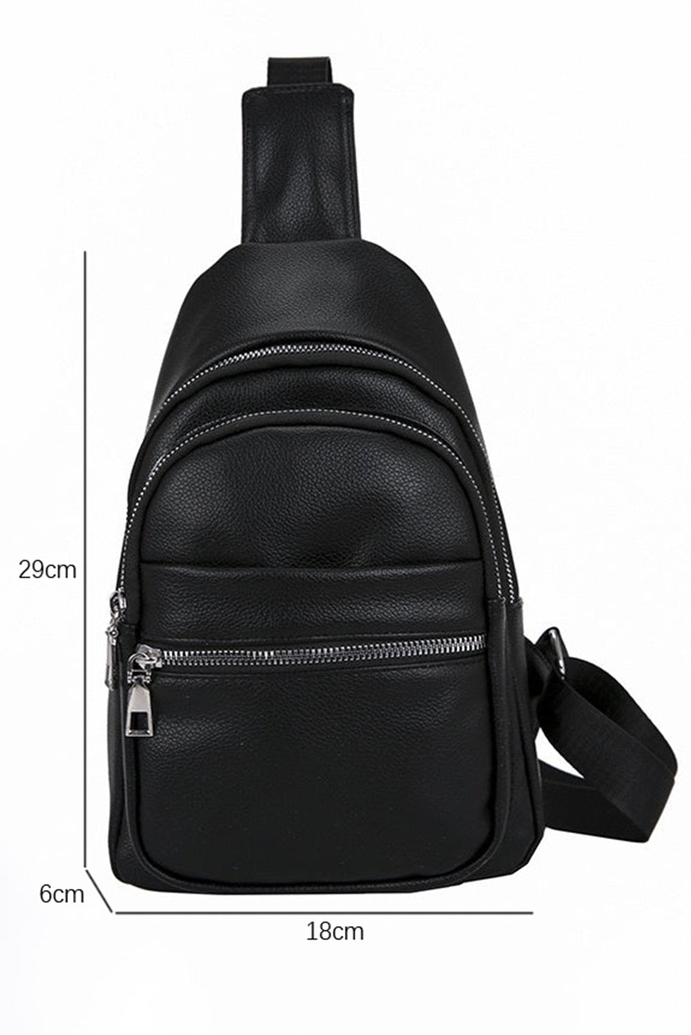 Multi Compartment PU Leather Crossbody Bag