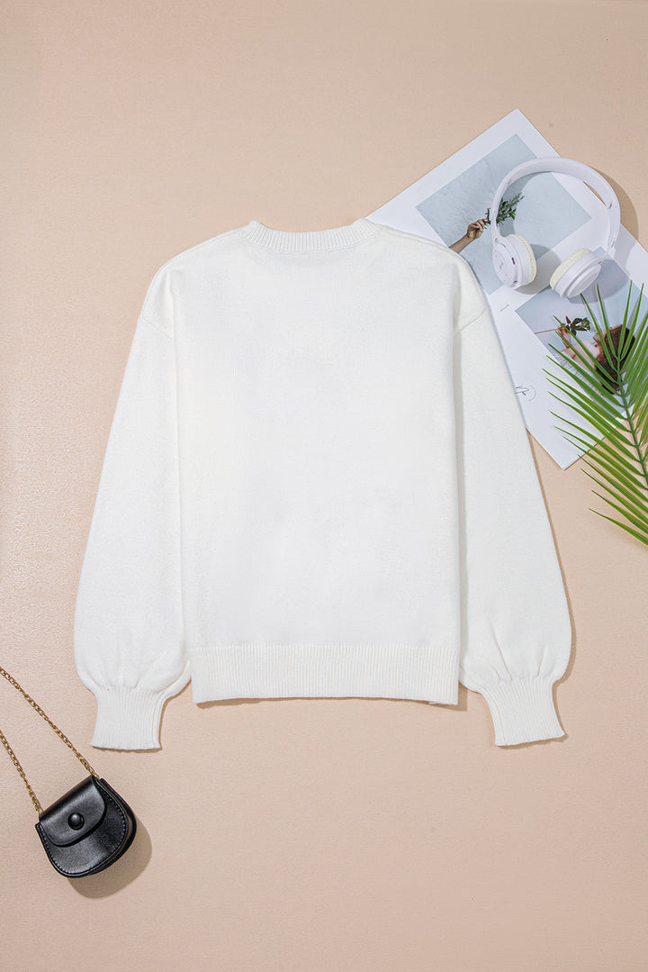 Tinsel Western Boots Horseshoe Star Knit Crew Neck Sweater
