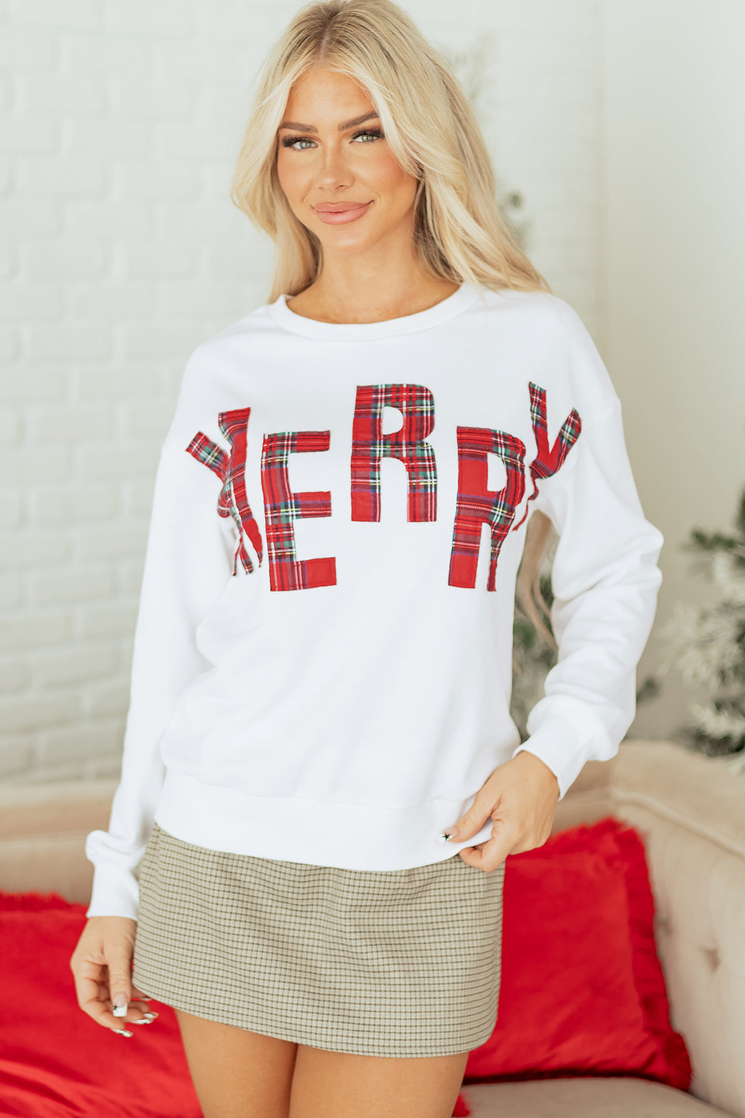 Plaid MERRY Christmas Vacation Sweatshirt