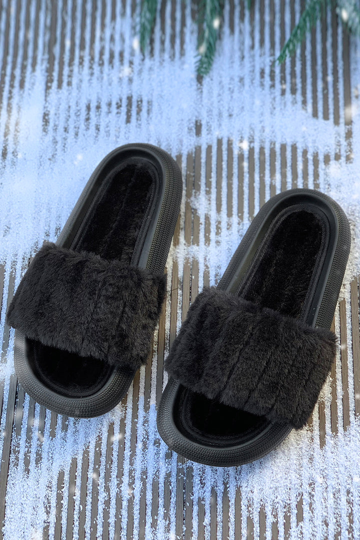 Plush Band Comfy Home Slippers