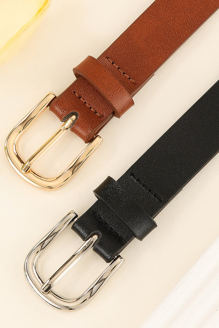 Ceinture en cuir PU clouté