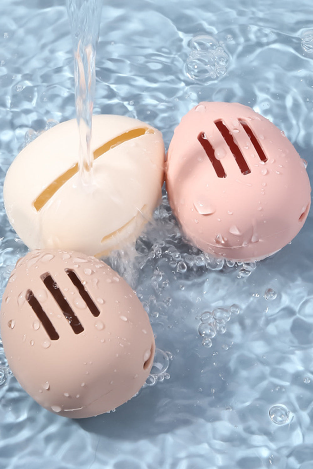 Nœud de rangement en silicone creux pour éponge de maquillage