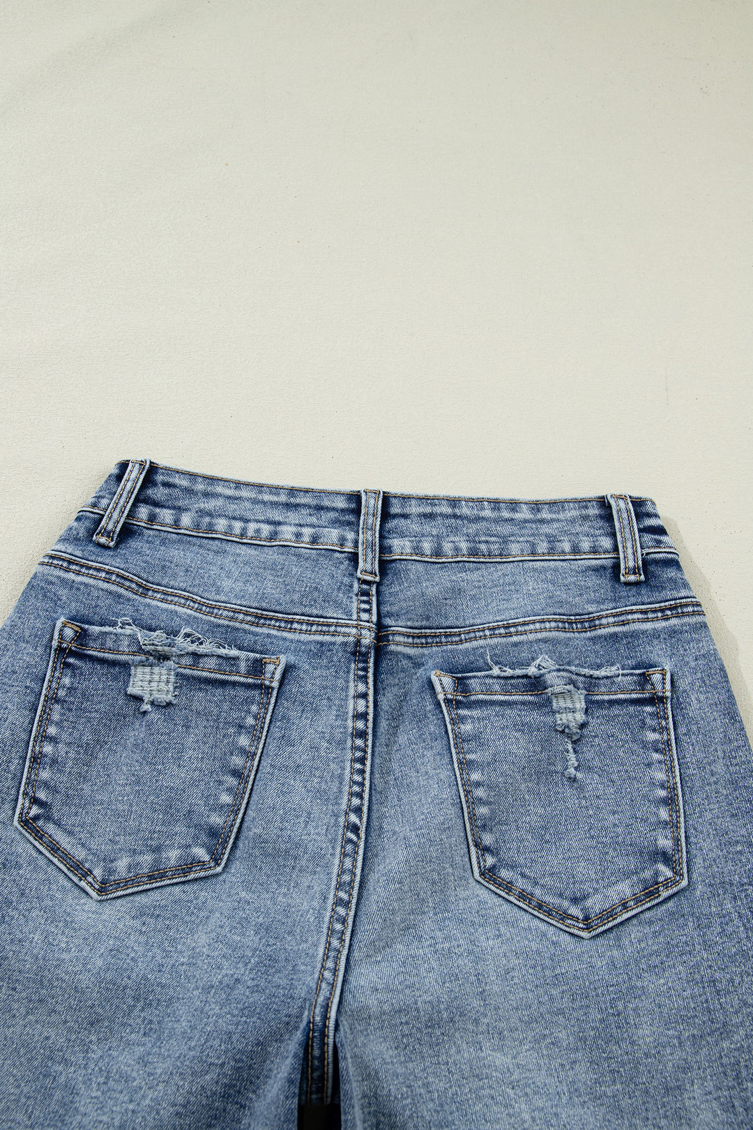 Ashleigh Blue Cuffed Straight Loose Jeans