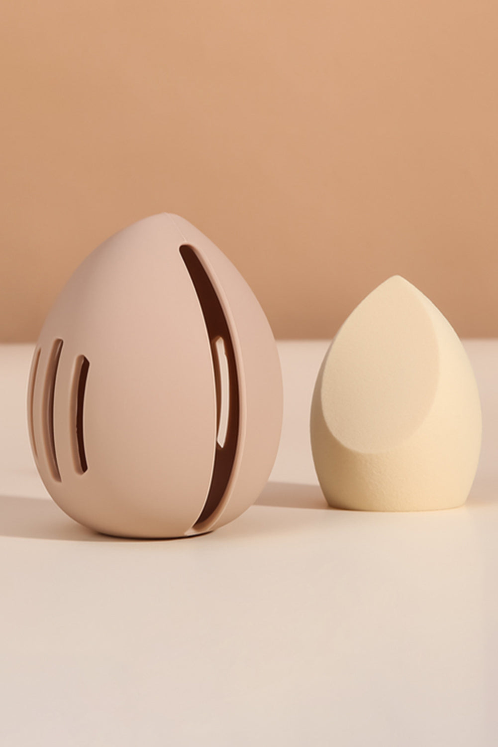 Nœud de rangement en silicone creux pour éponge de maquillage