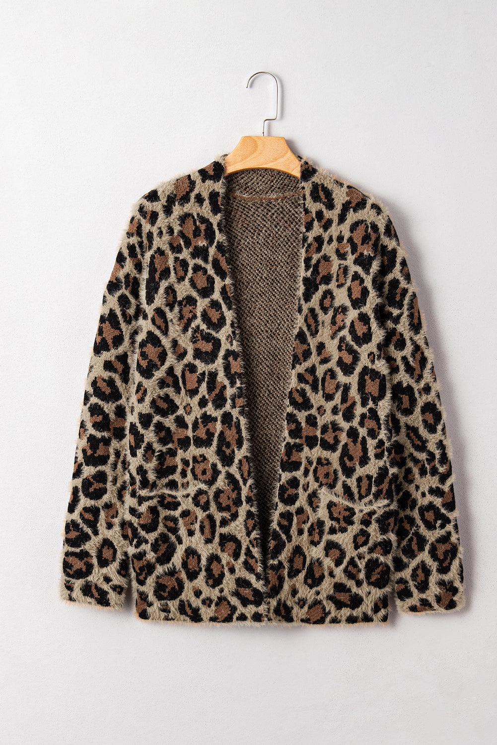 Leopard Open Casual Cardigan
