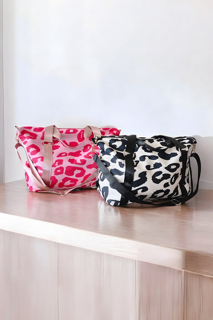 Leopard Print Large Travel Bag
