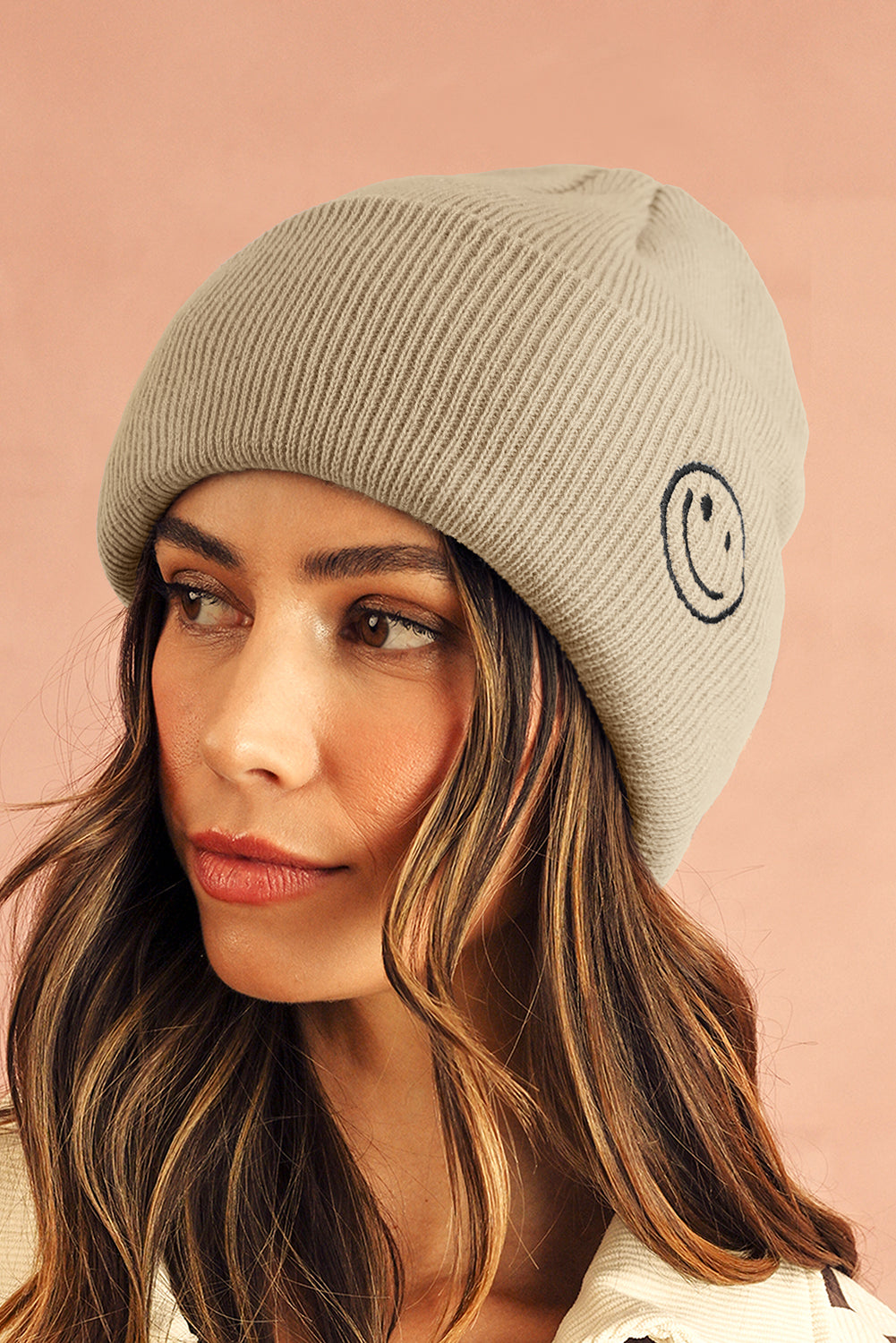 Smiley Face Eaveless Beanie Mützen